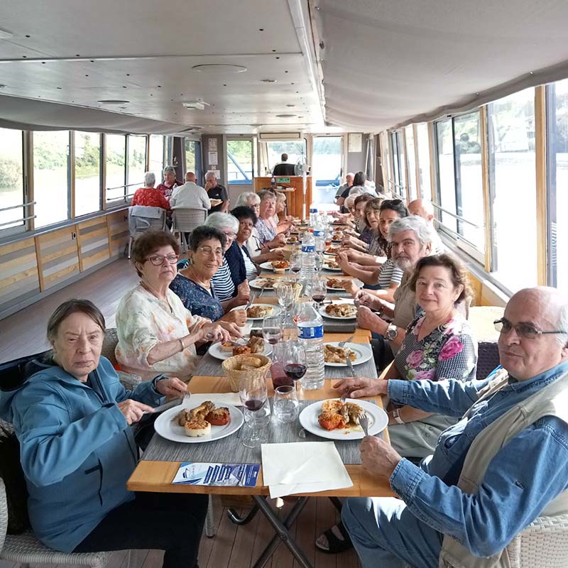 Sortie de groupe béguinage Agen - Croisière en péniche sur le Lot